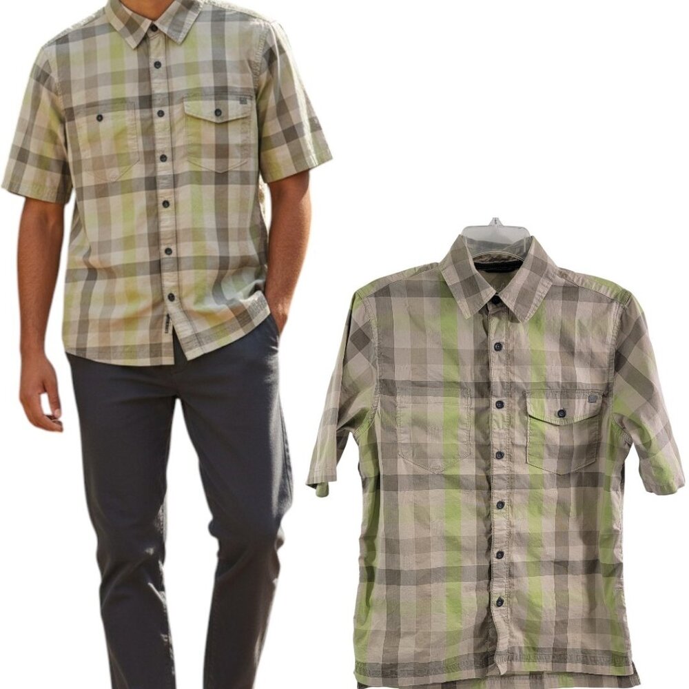 Woolrich Men’s Modern Short Sleeve Plaid Button Down Shirt – Size Small